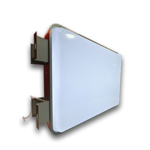 Rótulo rectangular luminoso prefabricado